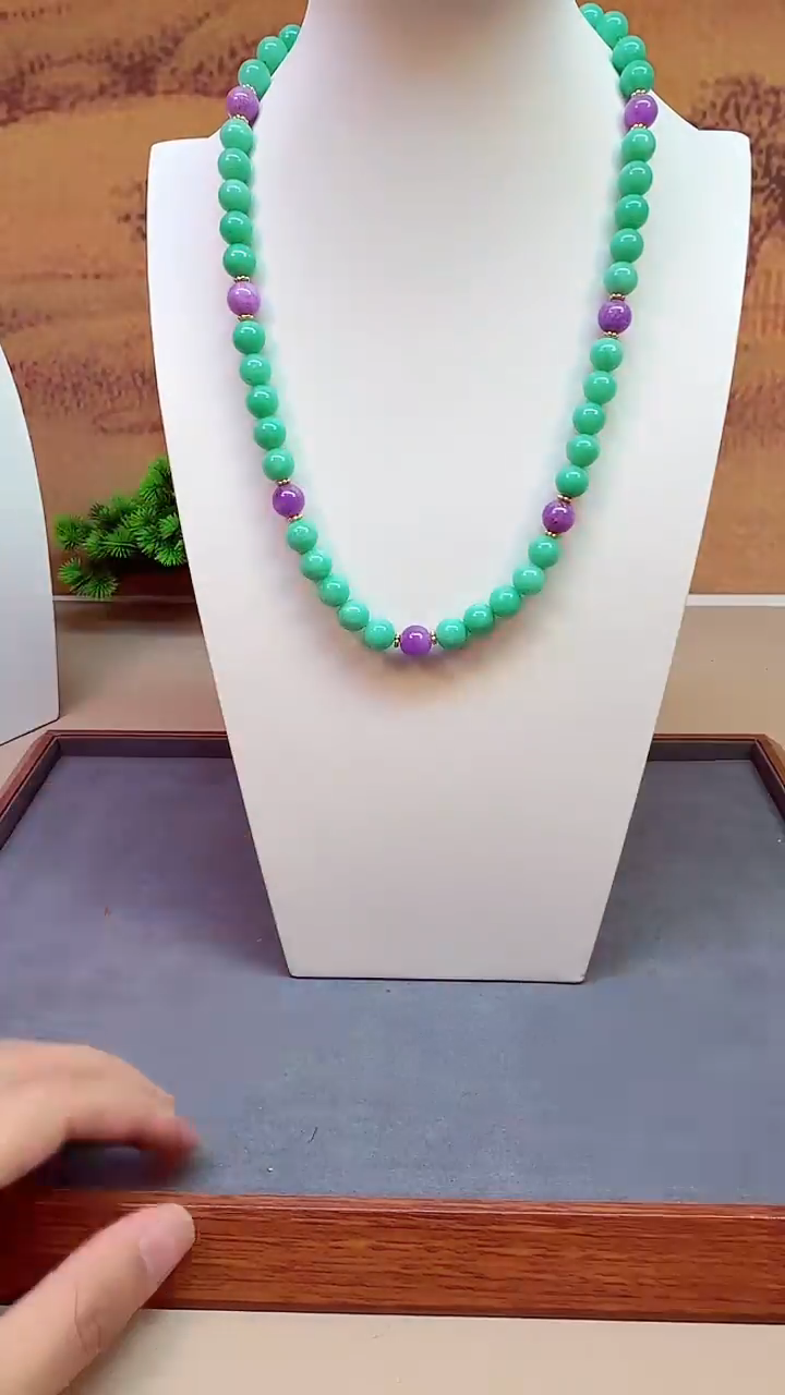 14K金镶嵌手链翡翠A354 