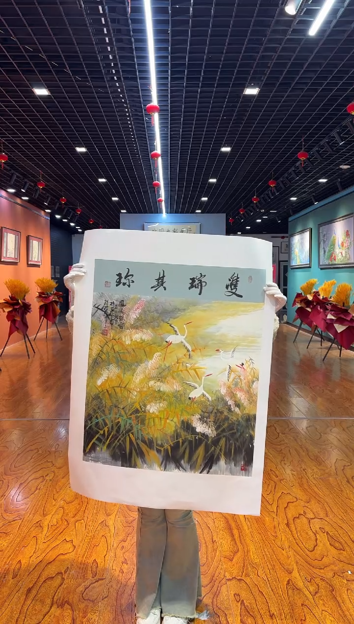 【闪购商品】国画孙桂国老师字画，带亲笔合影证书30-64