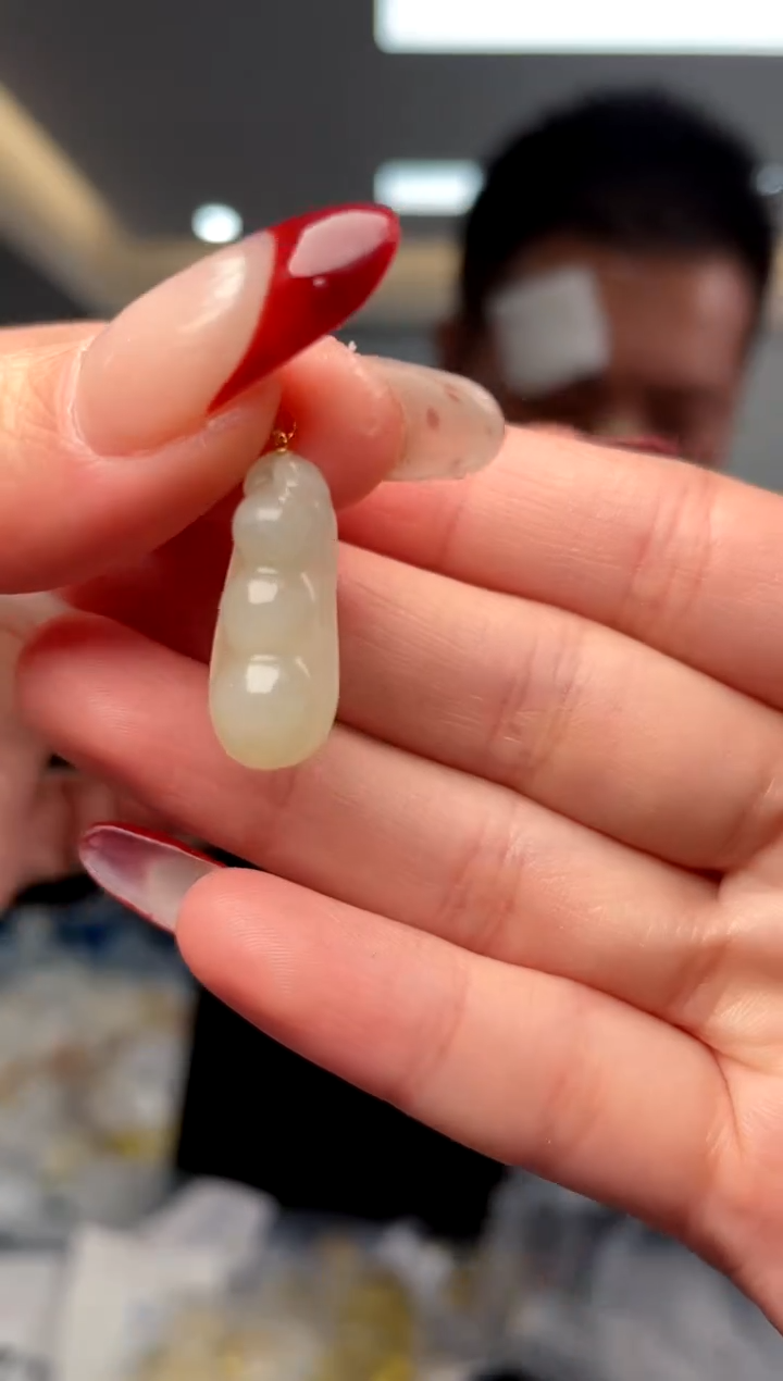 【闪购商品】和田玉·18K金镶嵌（多样性单个发货）