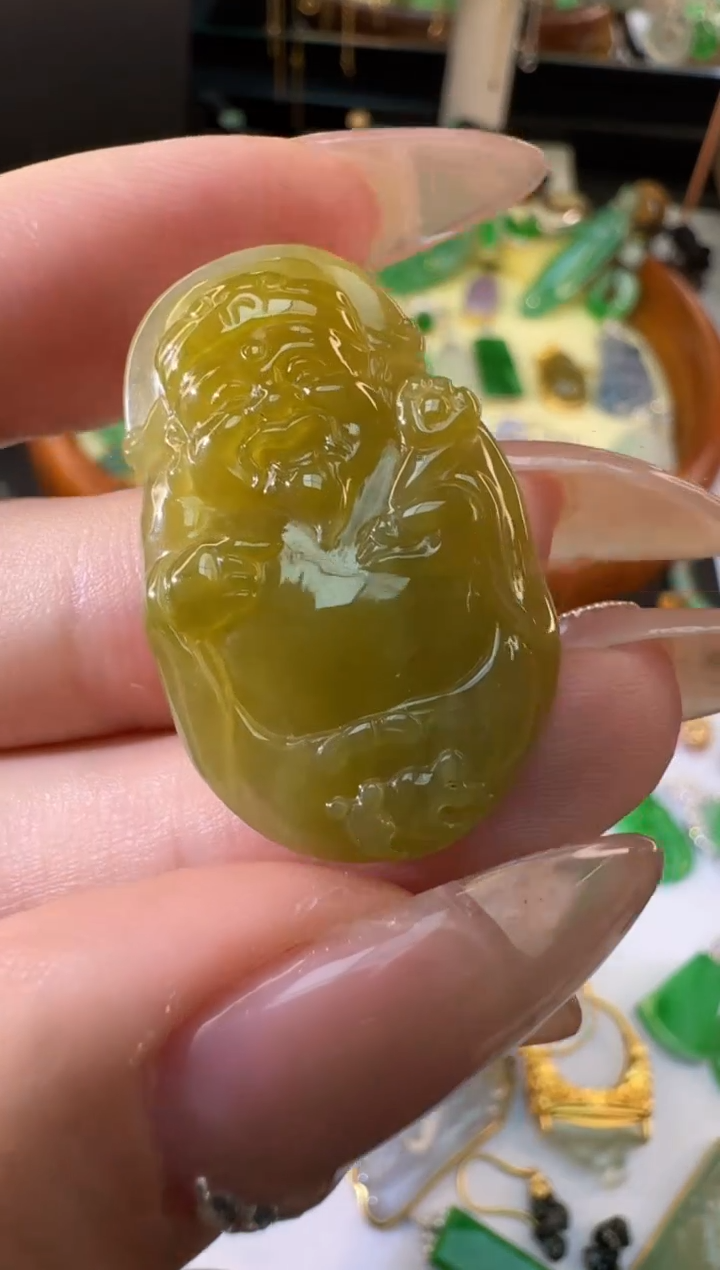 【闪购商品】翡翠颈饰未镶嵌缅甸翡翠A货吊坠