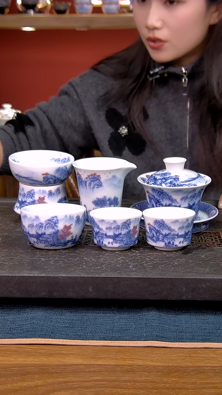 简装家用款6件套 白瓷陶瓷茶具