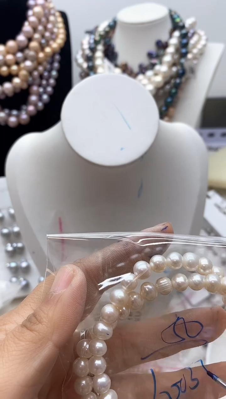 【闪购商品】淡水珍珠颈饰钛钢161