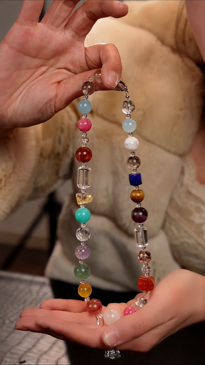 水晶摆件未镶嵌天然多宝水晶项链07