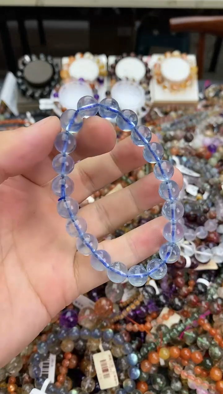 未镶嵌手链海蓝宝石手链