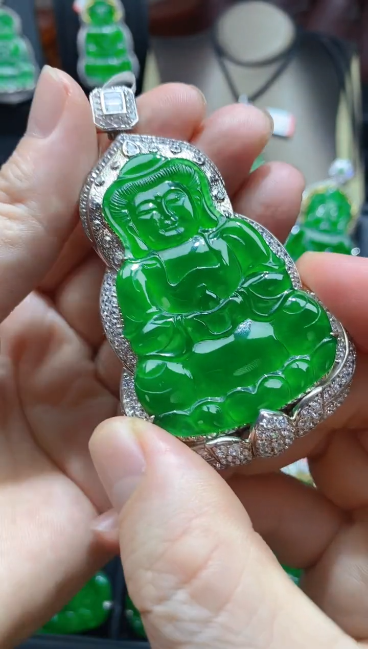 【闪购商品】翡翠颈饰未镶嵌天然A货翡翠v28  568