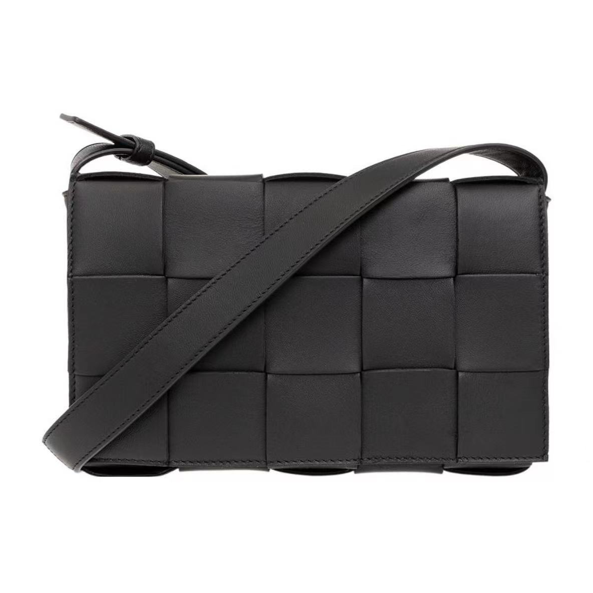 99新 BOTTEGA VENETA/葆蝶家 15格编织豆腐包单肩斜挎包