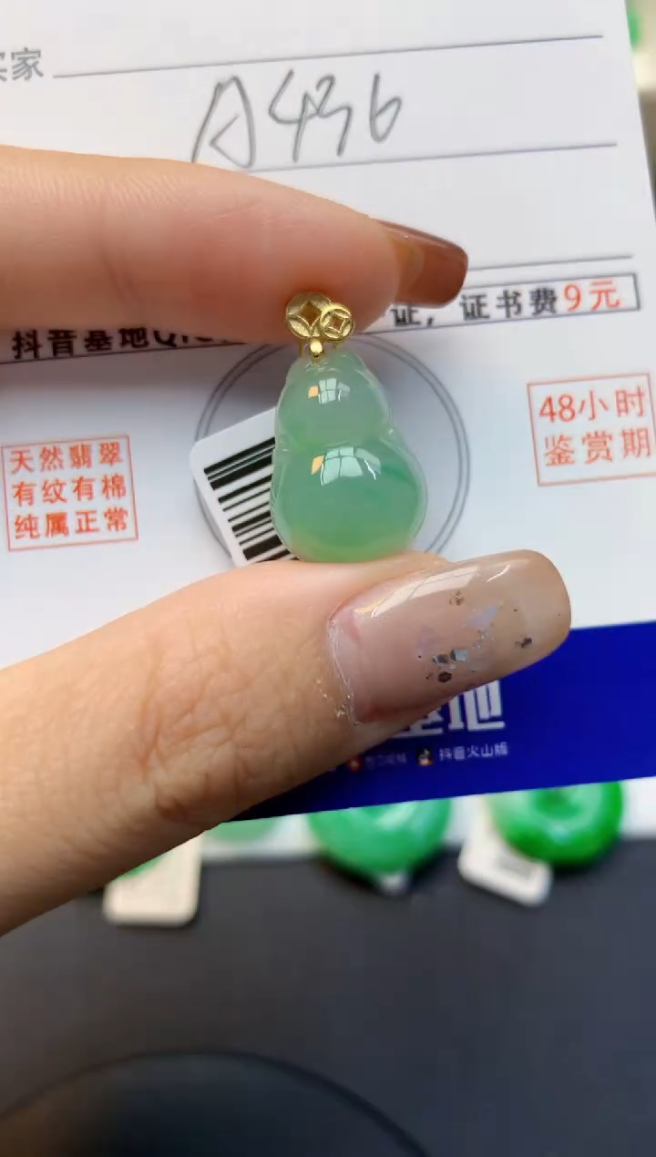 颈饰未镶嵌翡翠天然A货翡翠百元以上9元证书费自理
