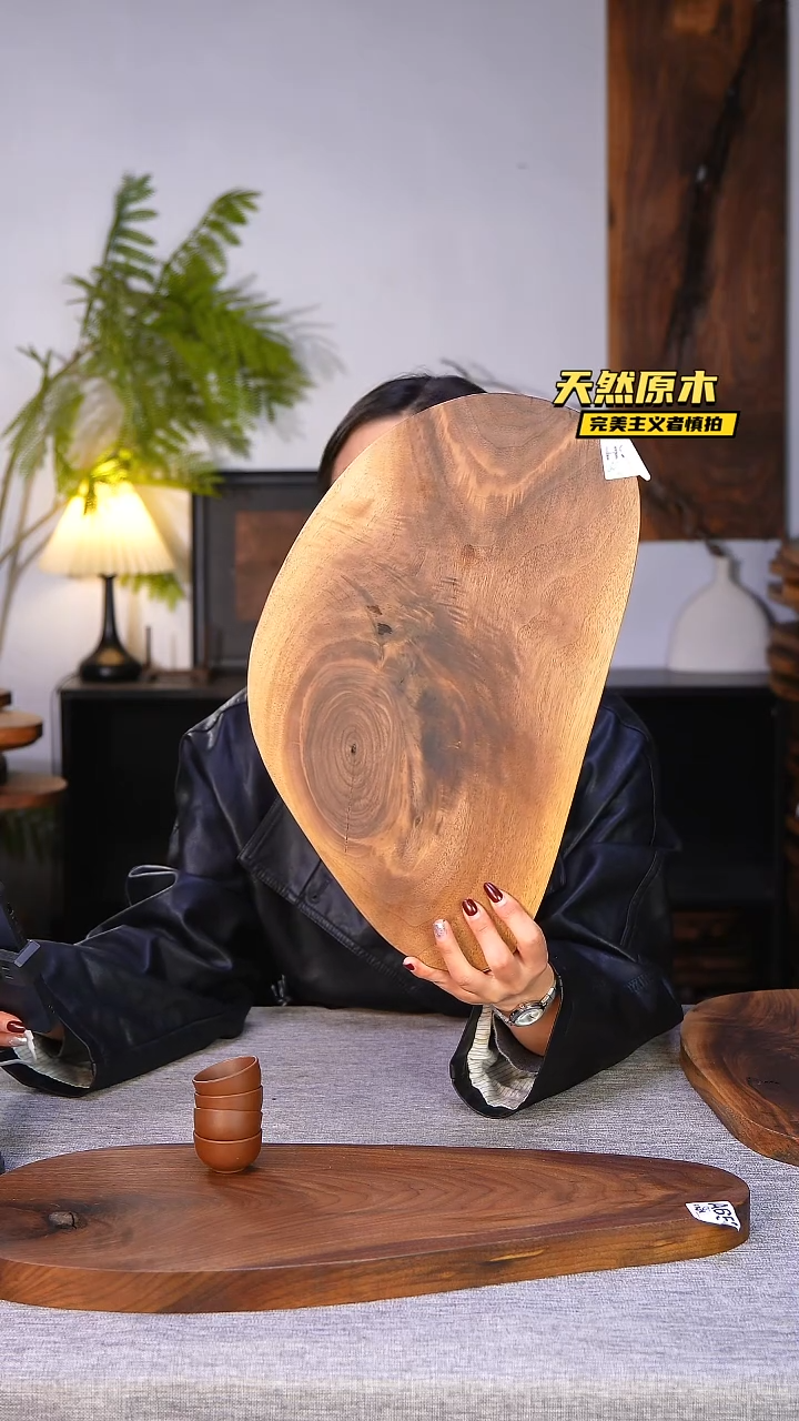 木北美黑胡桃原木.干裂疤结不属于商品质量问题完美主义者慎拍