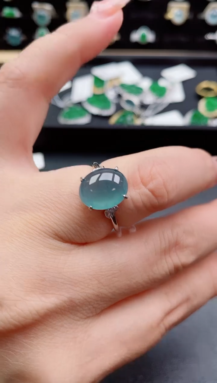吊坠(不含链)银S925镶嵌翡翠1