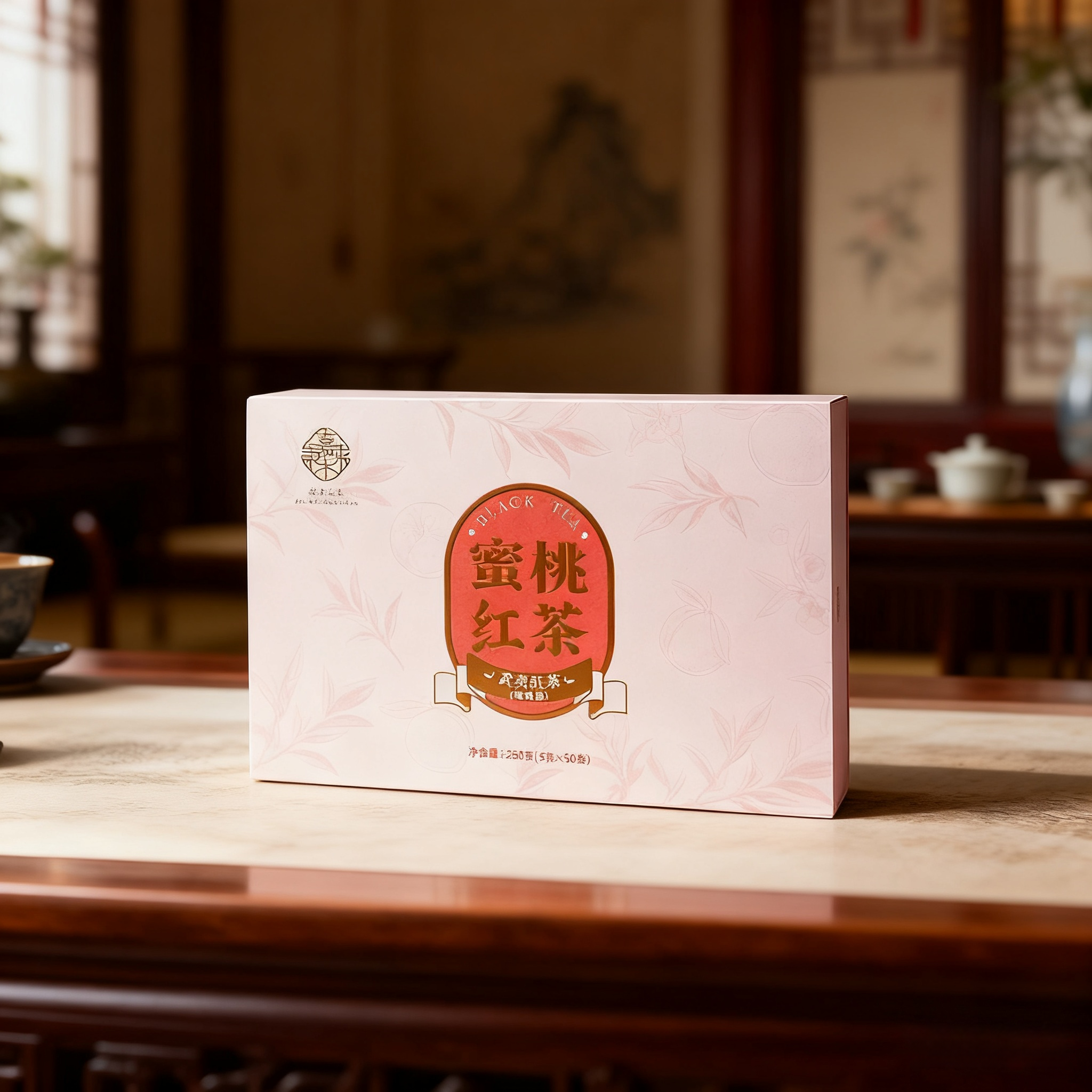 许昌超市茶叶代购蜜桃香正山小种武夷红茶礼盒装赠送专用手提袋