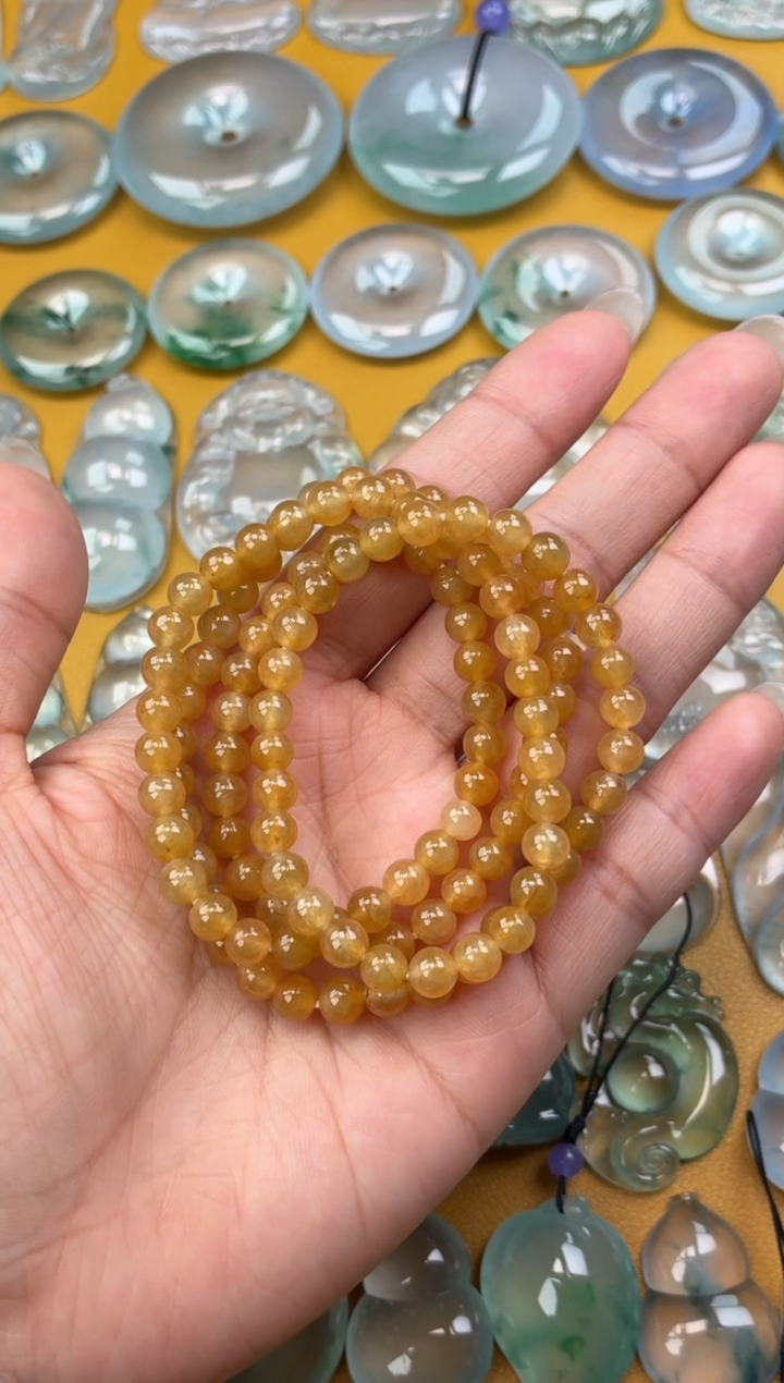 吊坠(不含链)未镶嵌翡翠32 手串 