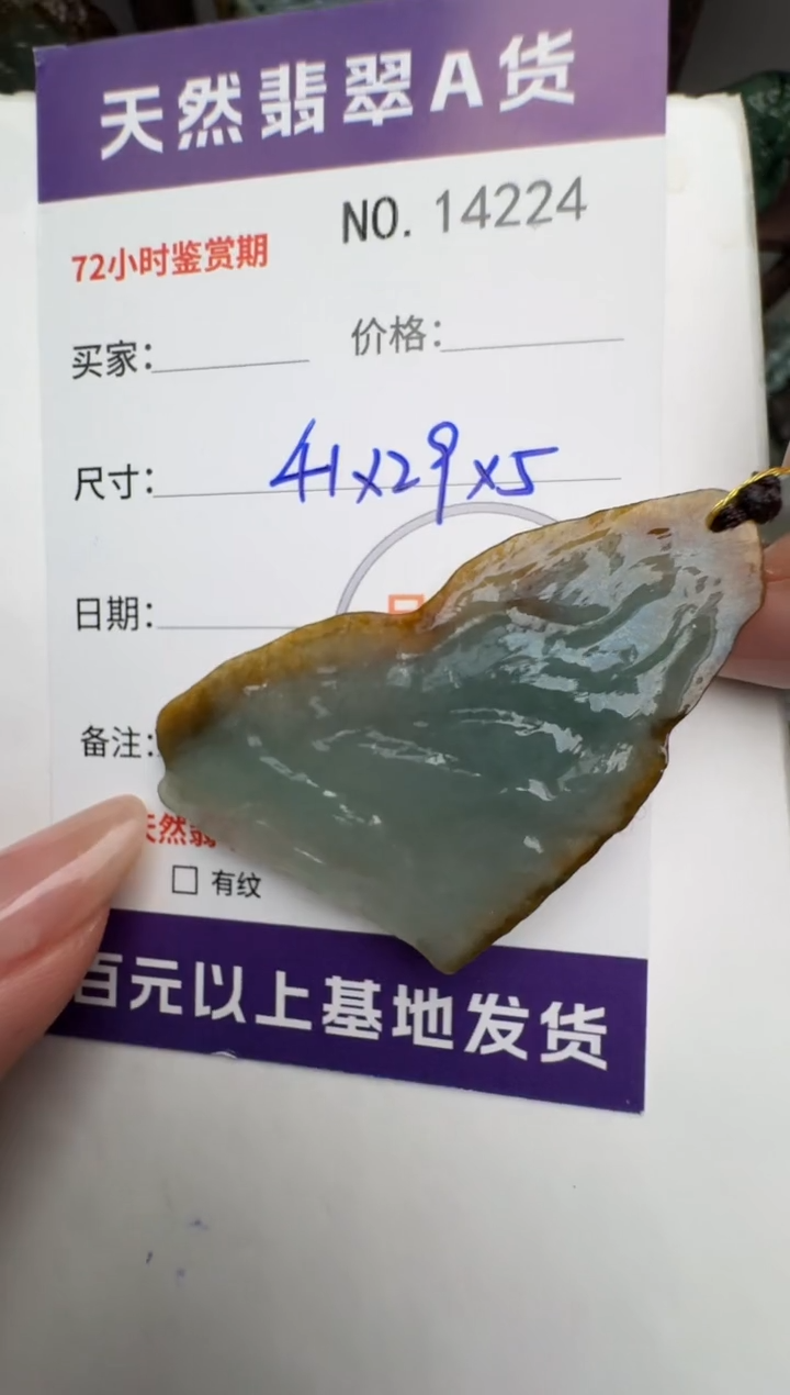 【闪购商品】翡翠颈饰未镶嵌原石14224