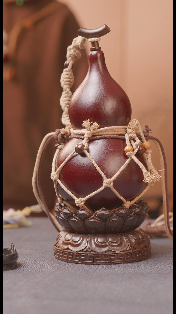 553号链接精品大漆葫芦现货现发[一物一拍]不包含莲花底座
