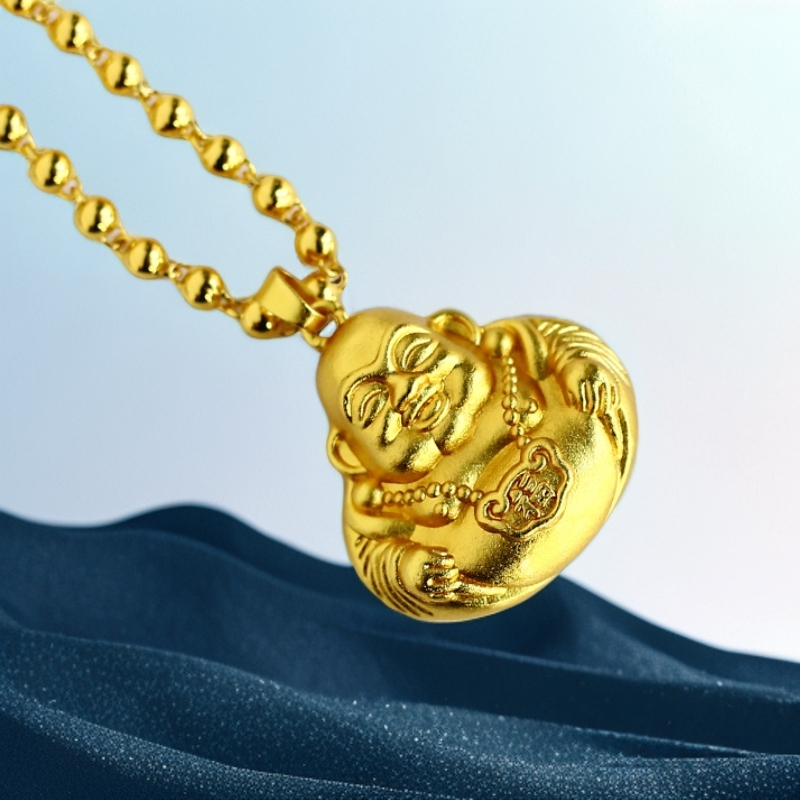 【璐璐甄选】轻奢气质流行百搭合金佛公吊坠【ZL74627】 赠合金链