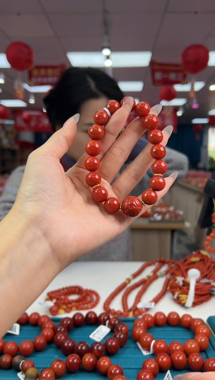 【闪购商品】南红玛瑙手串未镶嵌1.23-（多样式）