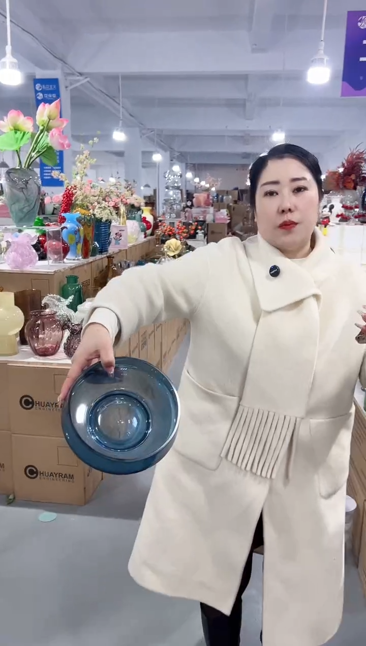 【闪购商品】玻璃花伴你花瓶微瑕-2Q87