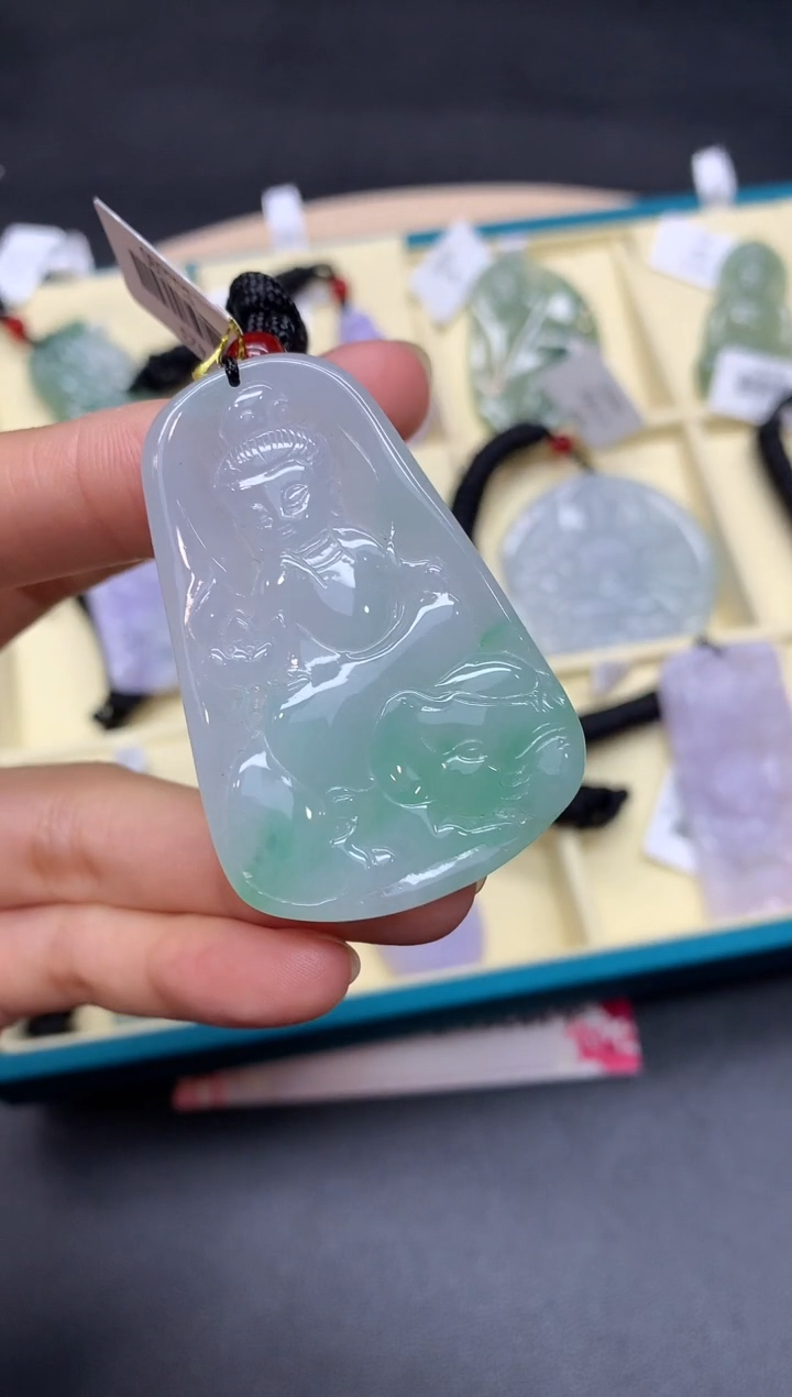 【闪购商品】定制翡翠未镶嵌普贤菩萨【无服务费】