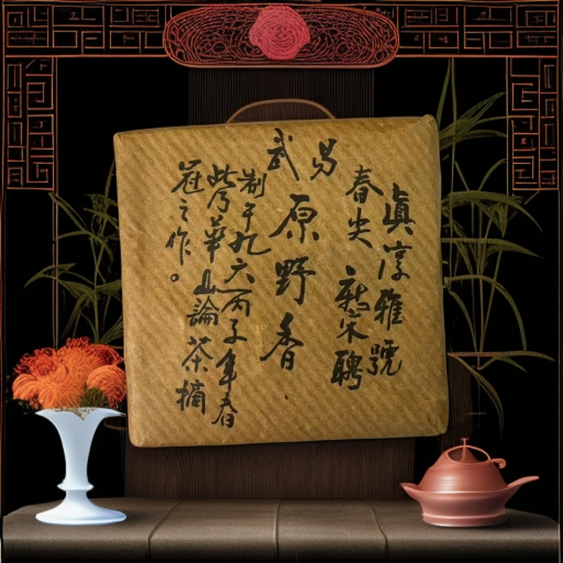 【优优甄选】真淳雅小方砖  普洱茶 生茶 100克 