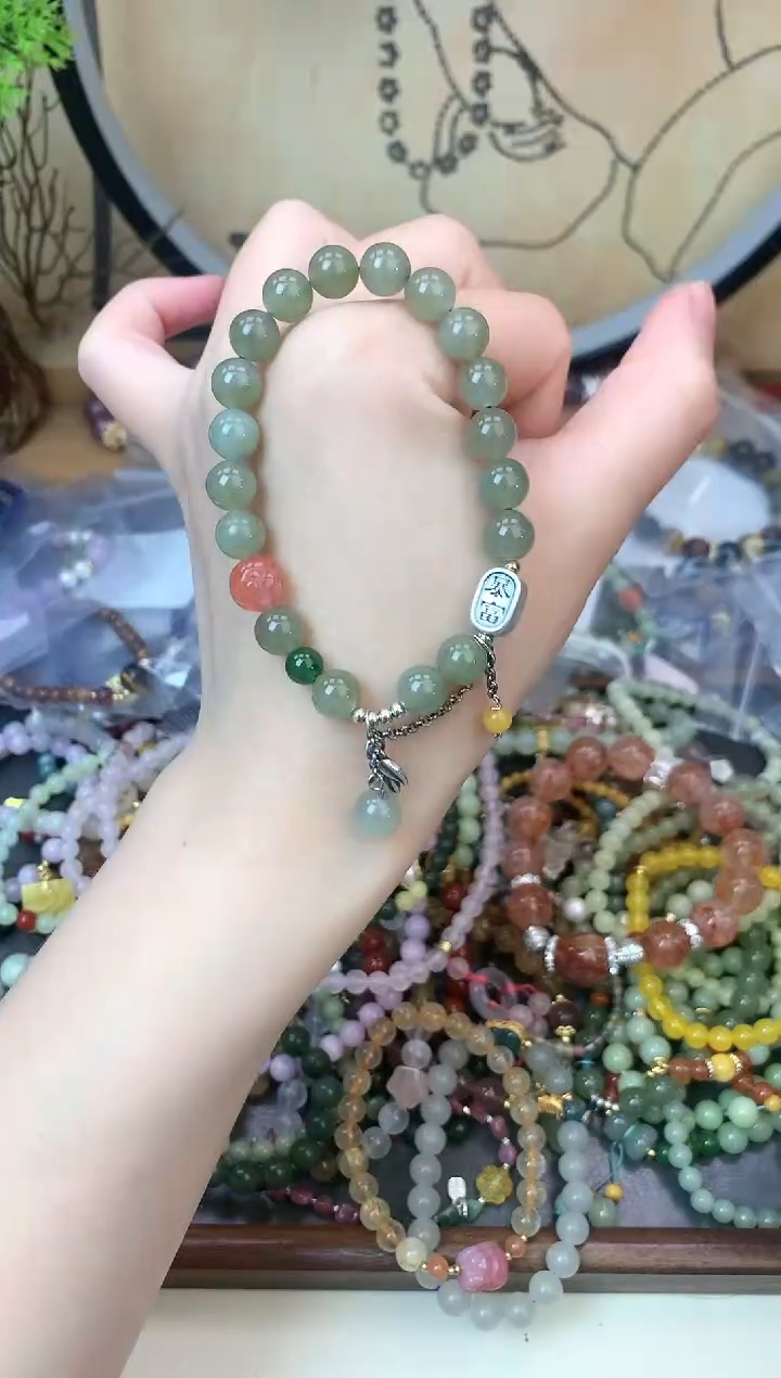 【闪购商品】和田玉手饰银S925镶嵌273