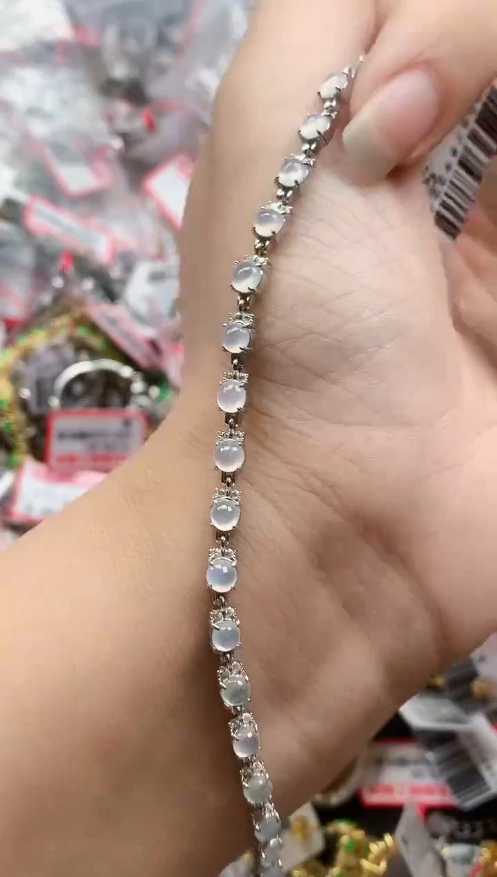 银S925镶嵌戒指翡翠天然A货缅甸翡翠