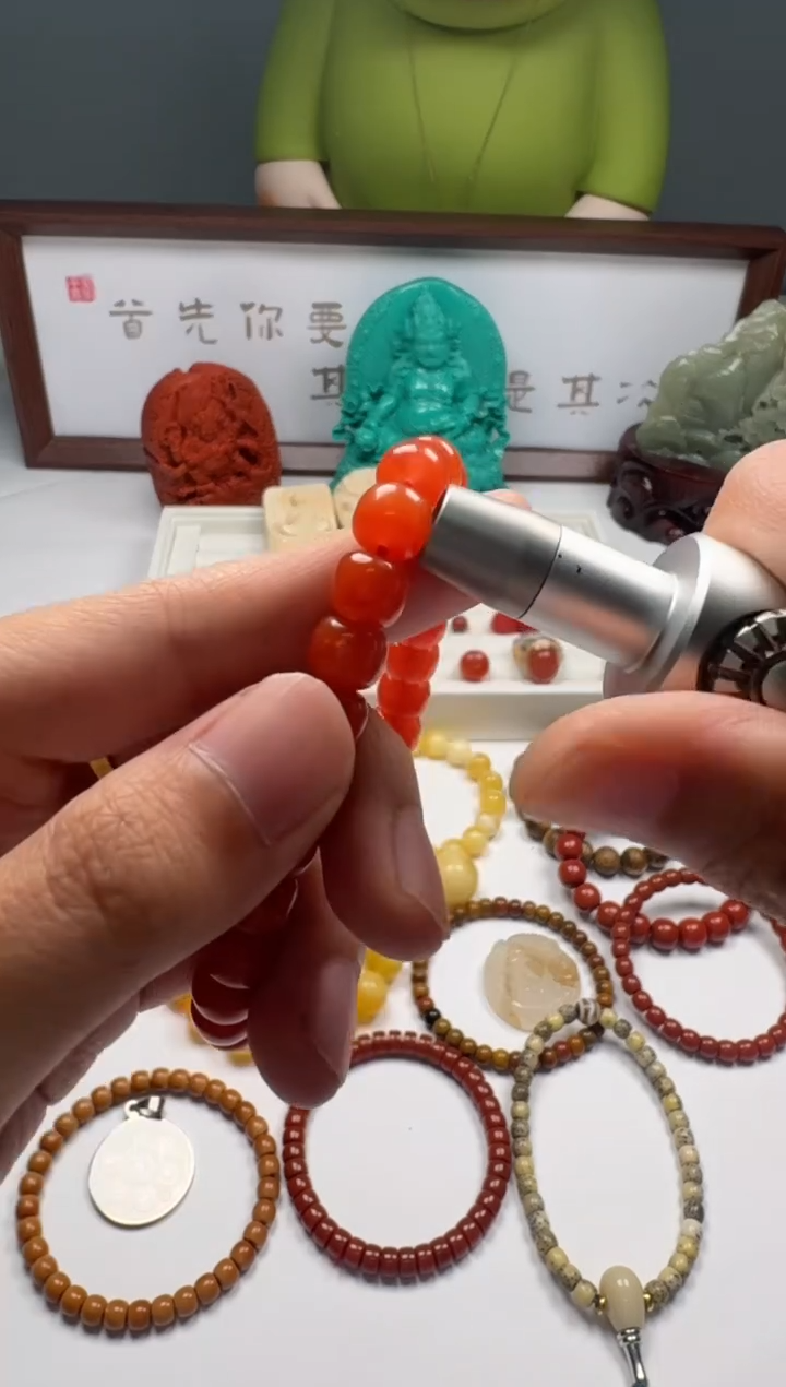 未镶嵌手串南红玛瑙爱***芯 手串 南红玛瑙
