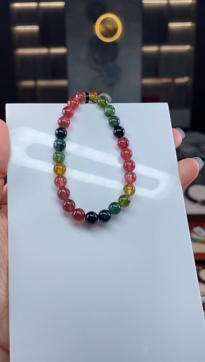 单圈手串未镶嵌碧玺（多样性发一条）T