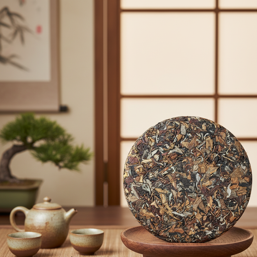 【江缘】福鼎白茶，白毛茶牡丹饼2010·白牡丹·老树荒野·蜜香蜜韵