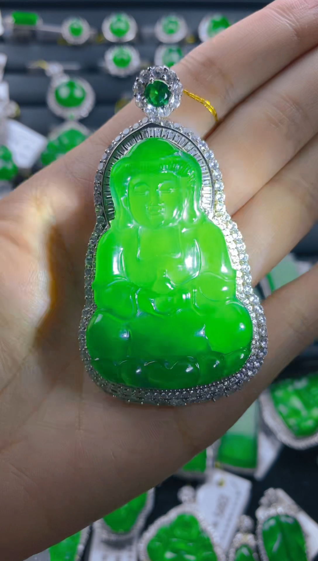 【闪购商品】翡翠颈饰银S925镶嵌11111111