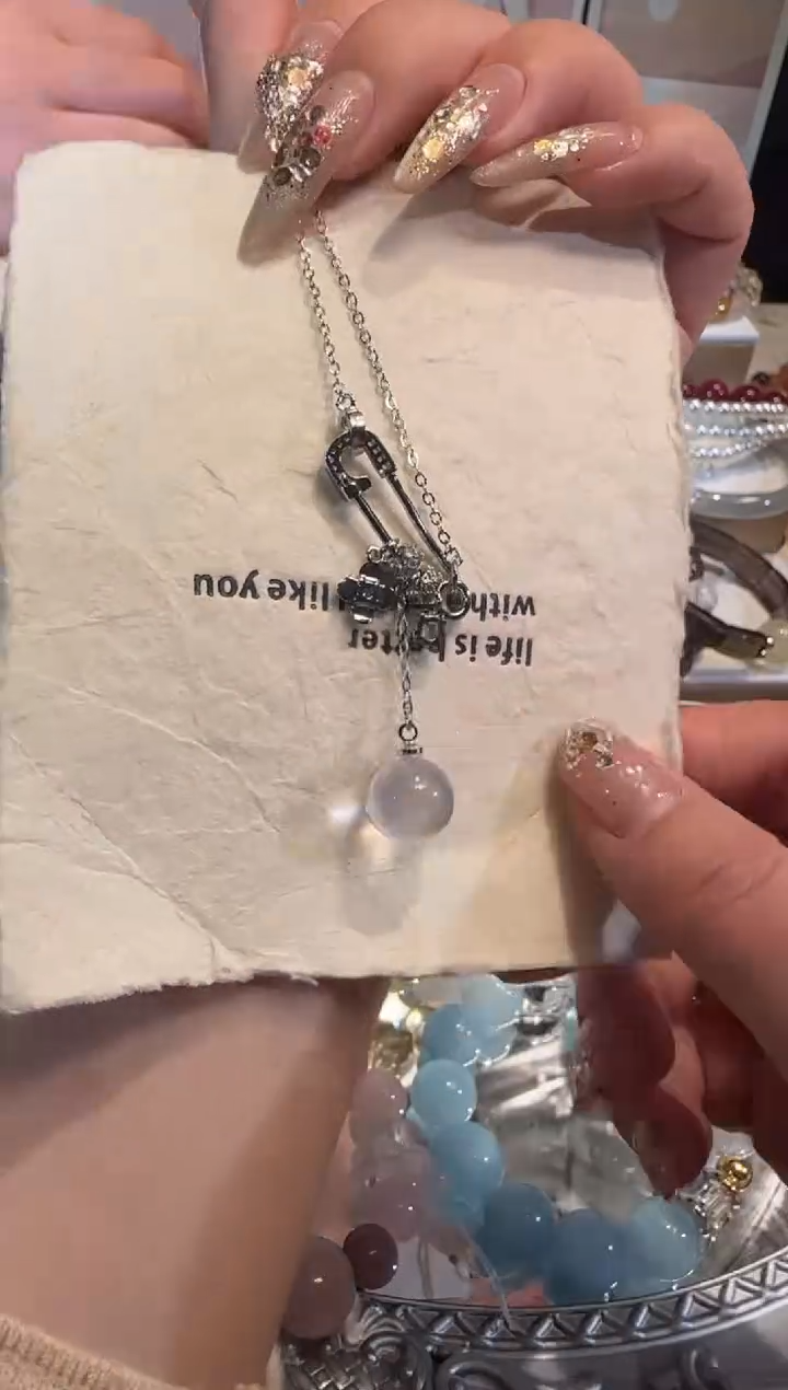 项链未镶嵌水晶多样性发一