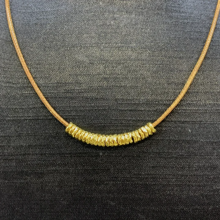 玥集珠宝 24颗足金盘缠项绳 卡5mm 多样性发货一件 HJ