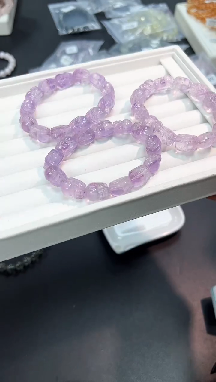 【闪购商品】水晶手串未镶嵌6X多样性发其一1条默认微瑕
