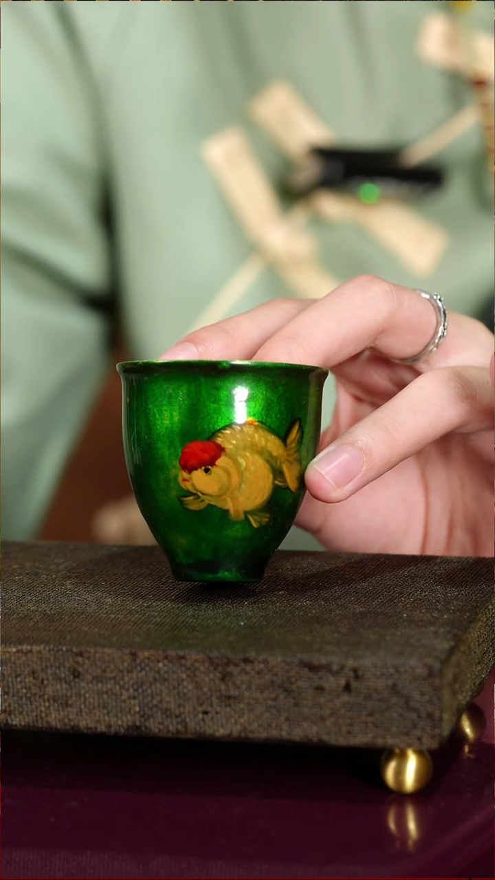 兰寿鱼暖心杯-太古大漆