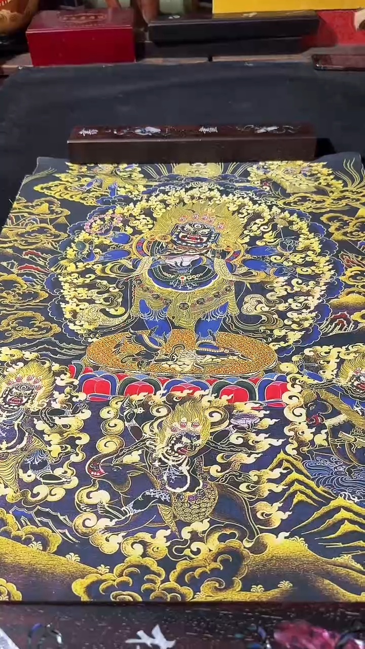 卷轴画藏式珍藏彩绘艺术馆2