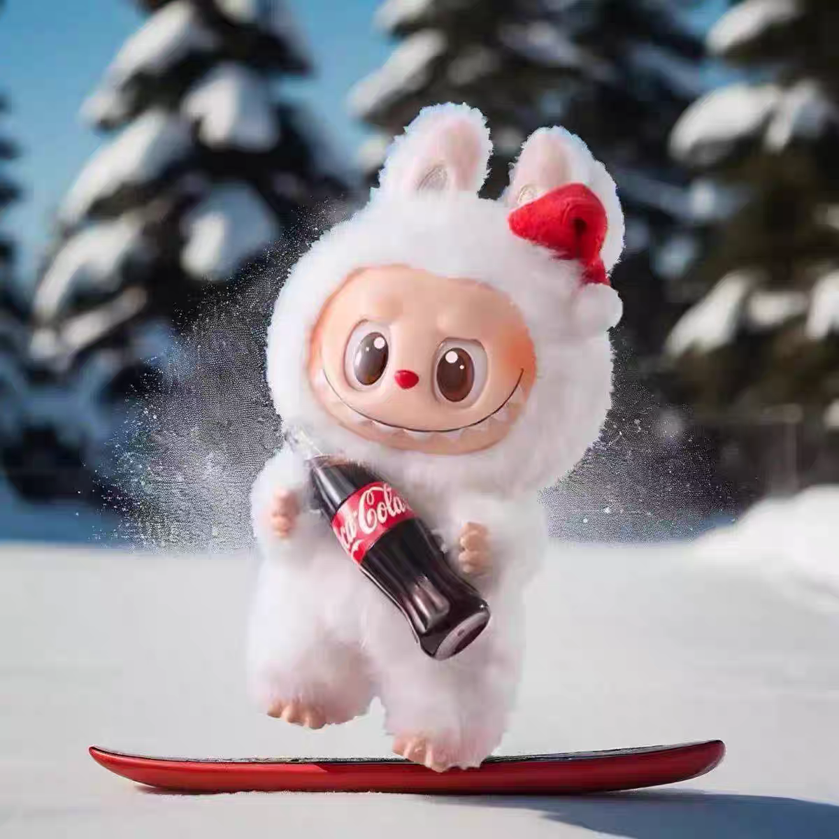 Labub可乐搪胶系列盲盒毛绒手办公仔潮玩小摆件