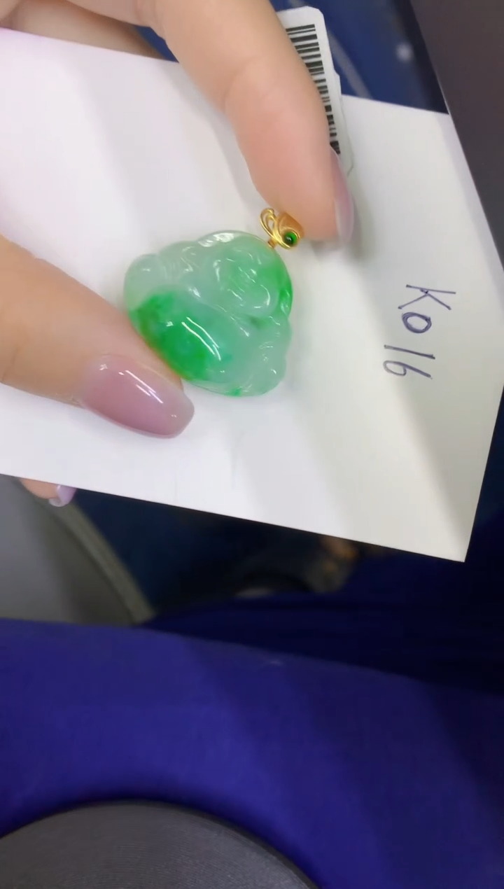 颈饰未镶嵌翡翠缅甸天然翡翠A货