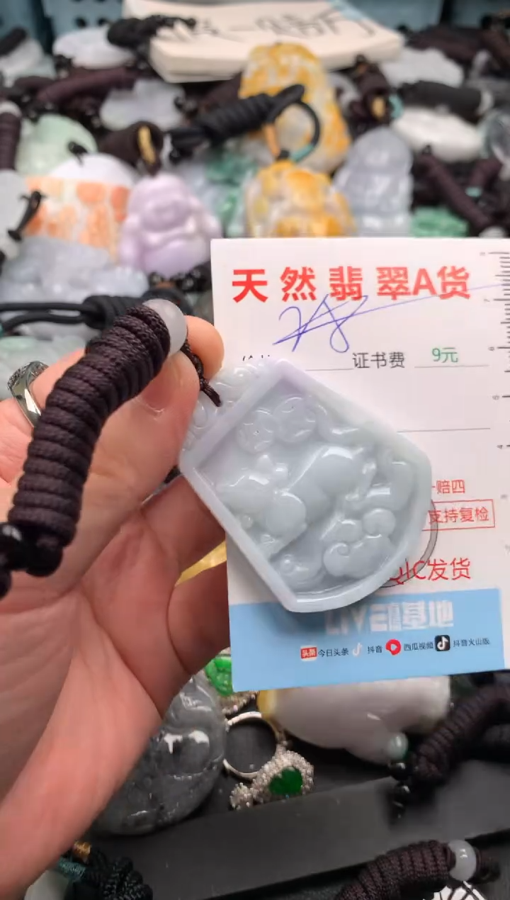 翡翠未镶嵌吊坠(不含链)1