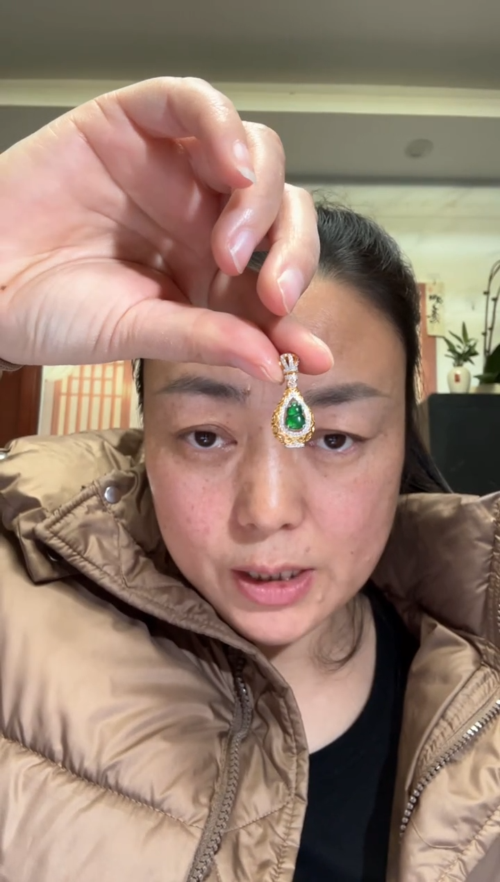 颈饰银S925镶嵌翡翠【多样性发其一】00005168