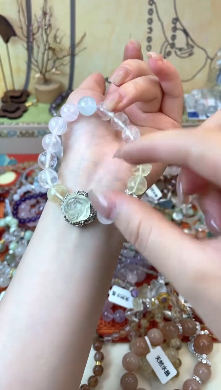 水晶手链未镶嵌256手串