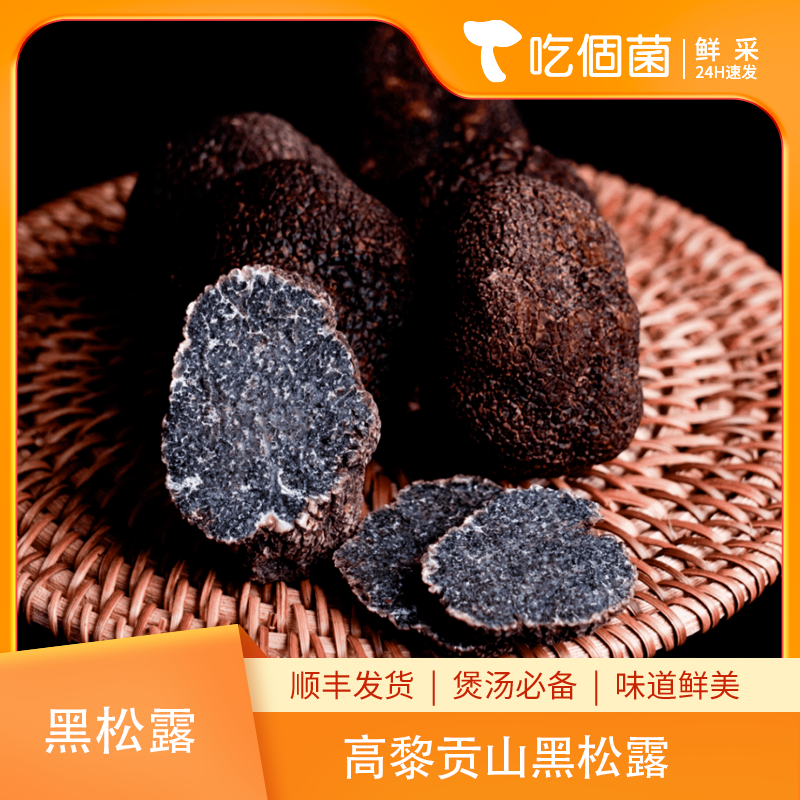 【高黎贡山新鲜黑松露】猪拱菌块新鲜黑松露高端食材