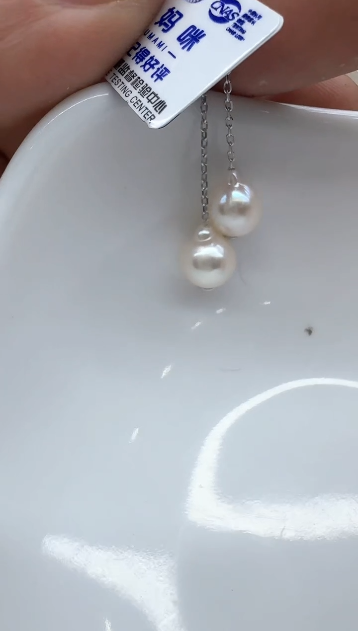 【闪购商品】海水珍珠耳饰银S925镶嵌非基地发货不带证书