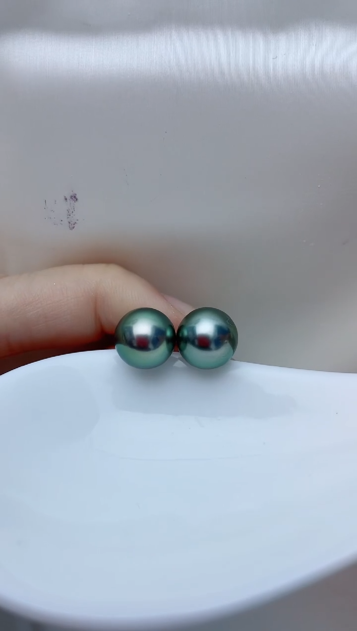 18K金镶嵌海水珍珠耳饰A152