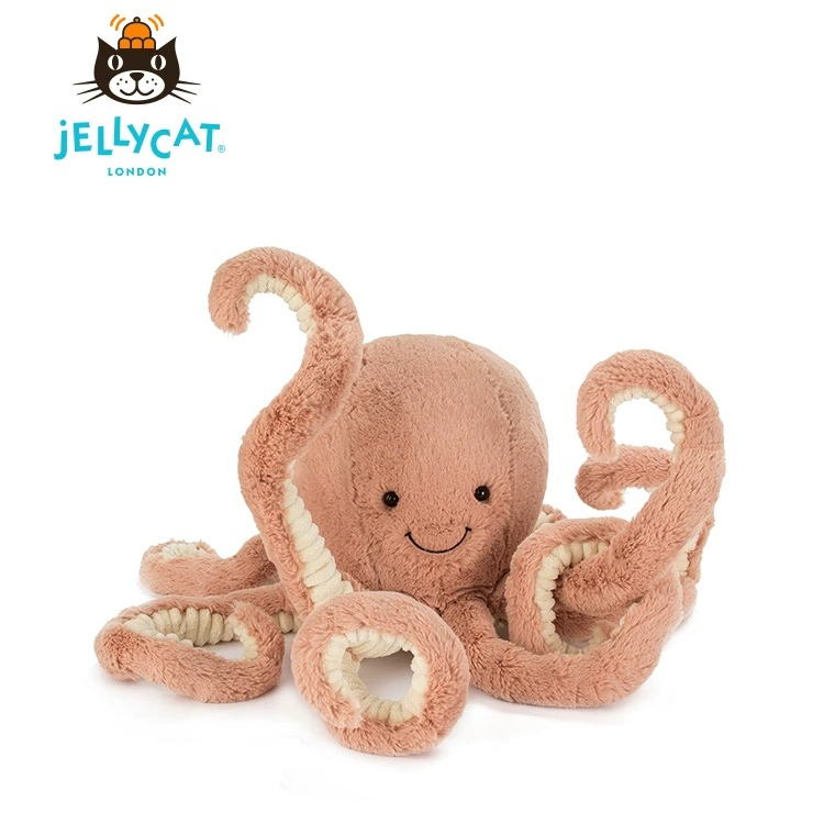 【活动中】英国Jellycat海洋奥德儿八爪鱼宝宝安抚毛绒玩具公仔玩偶