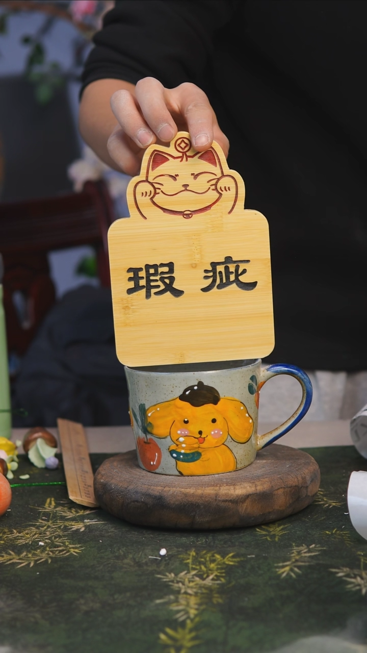 【闪购商品】3景德镇釉下彩油画小花瓶172