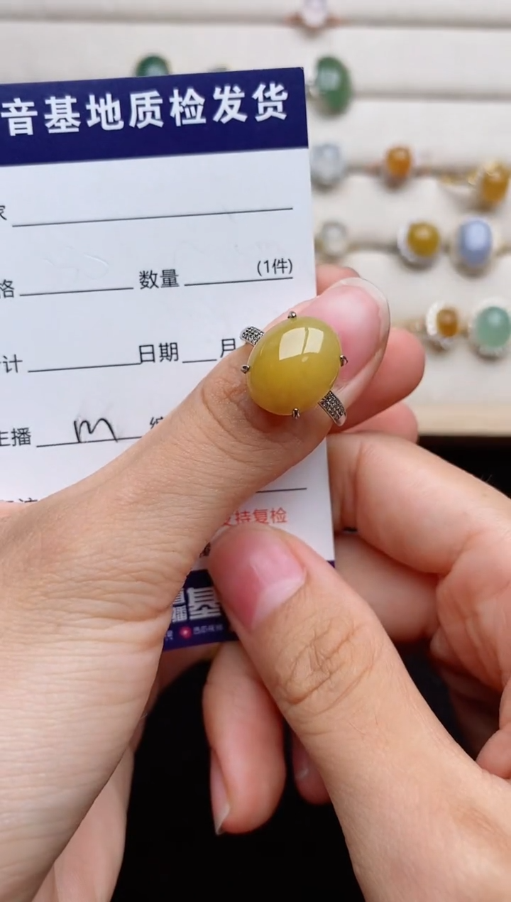 翡翠戒指银S925镶嵌00