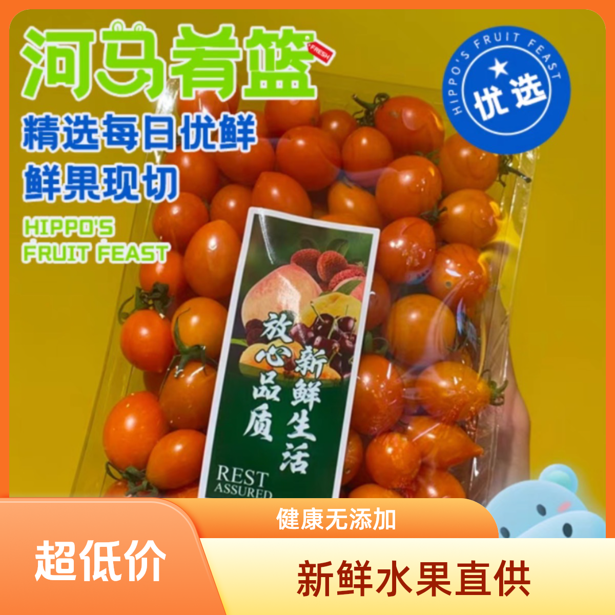 【顺丰包邮】黄珍珠小番茄 约3斤（九甜一酸）