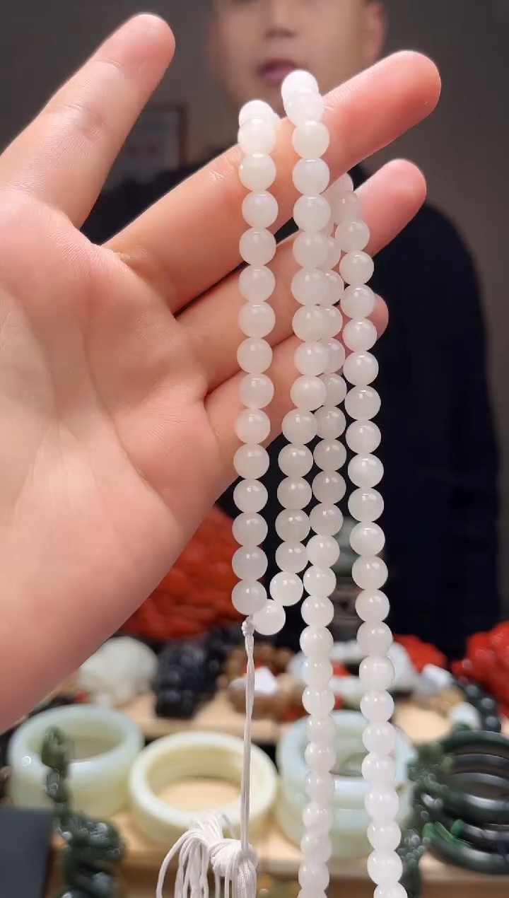 颈饰未镶嵌和田玉长链7