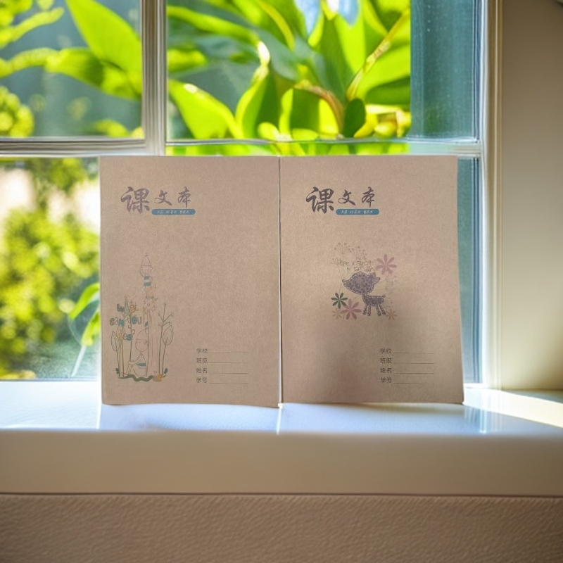 葵树B5牛皮课文本22张  306格  15本