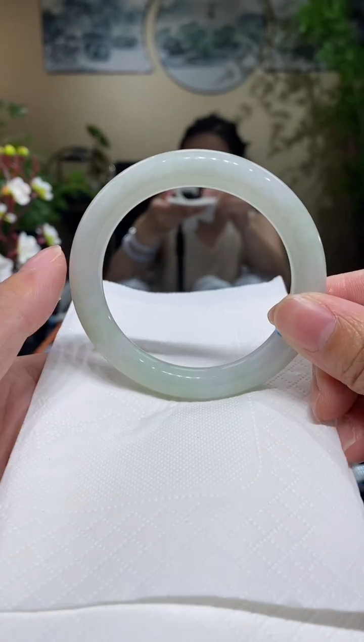 翡翠手镯未镶嵌圈口53-54