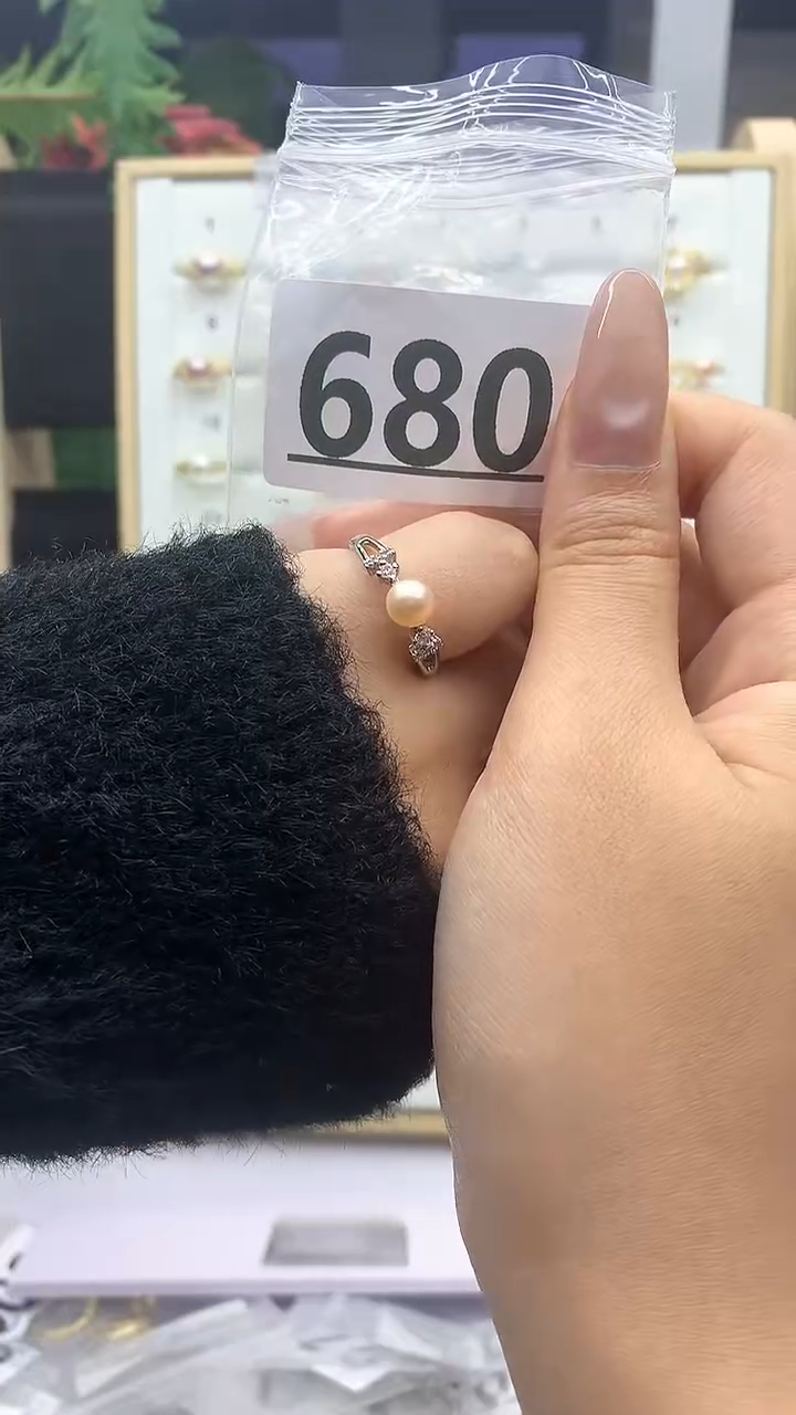 合金珠宝奇石淡水珍珠680