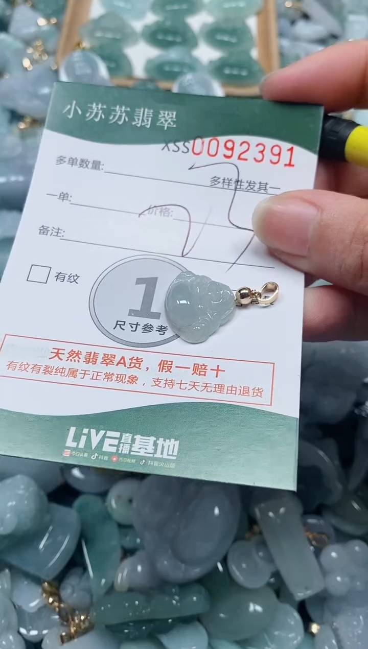 【闪购商品】翡翠颈饰未镶嵌闪购商品0092391